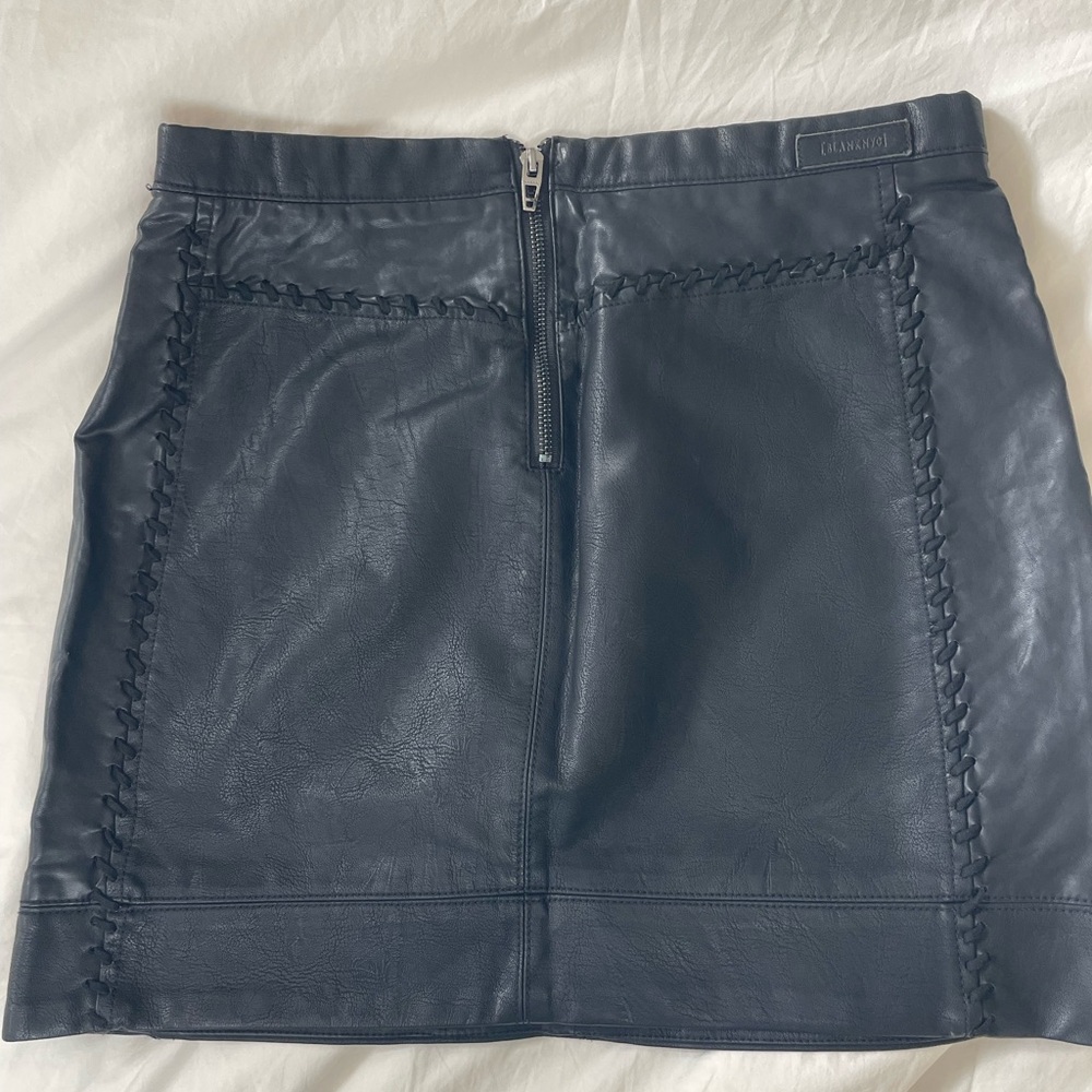 Blanknyc faux leather mini skirt size 27